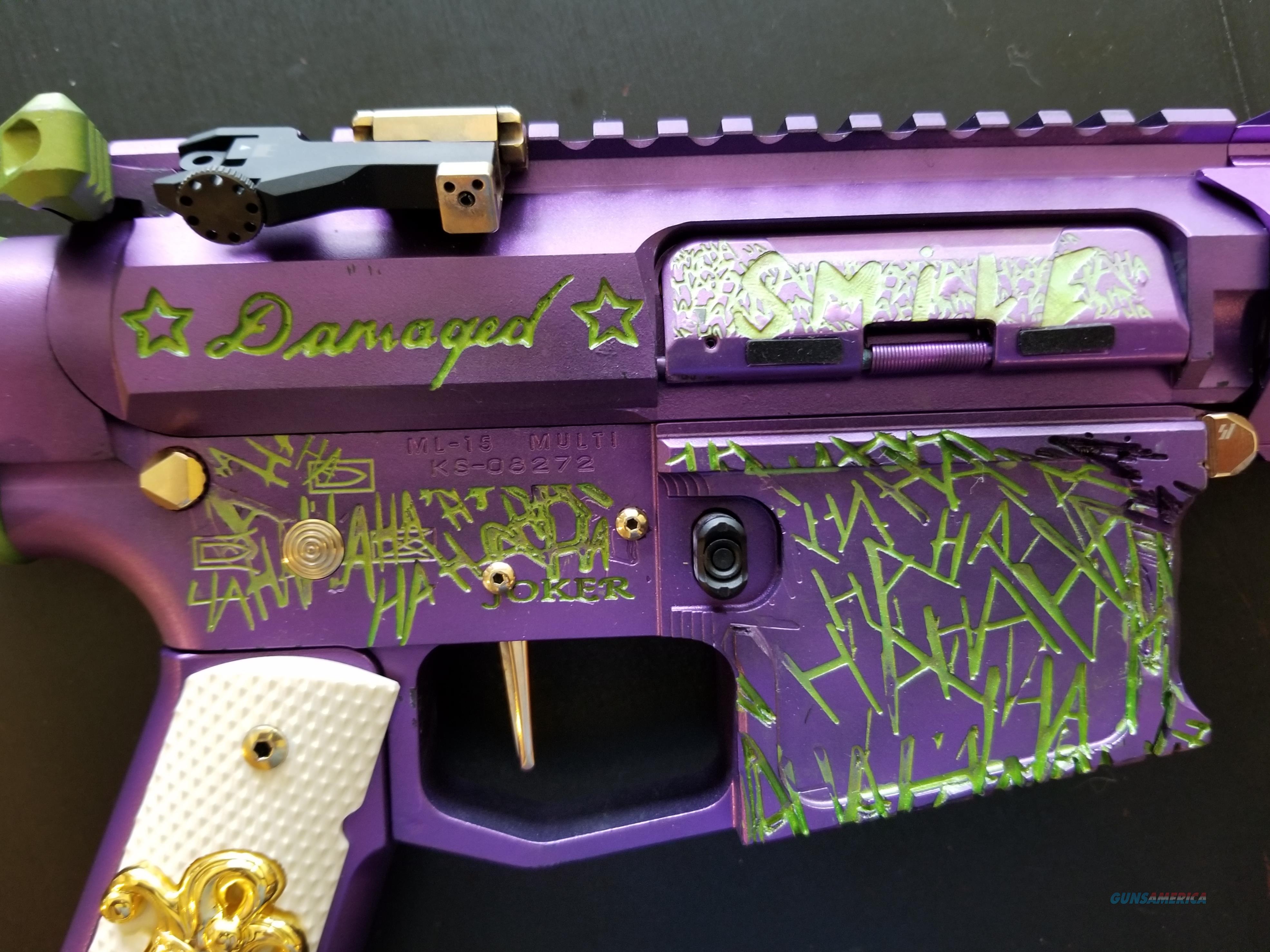 Custom Joker Mr. J AR15 with 24k g... for sale at