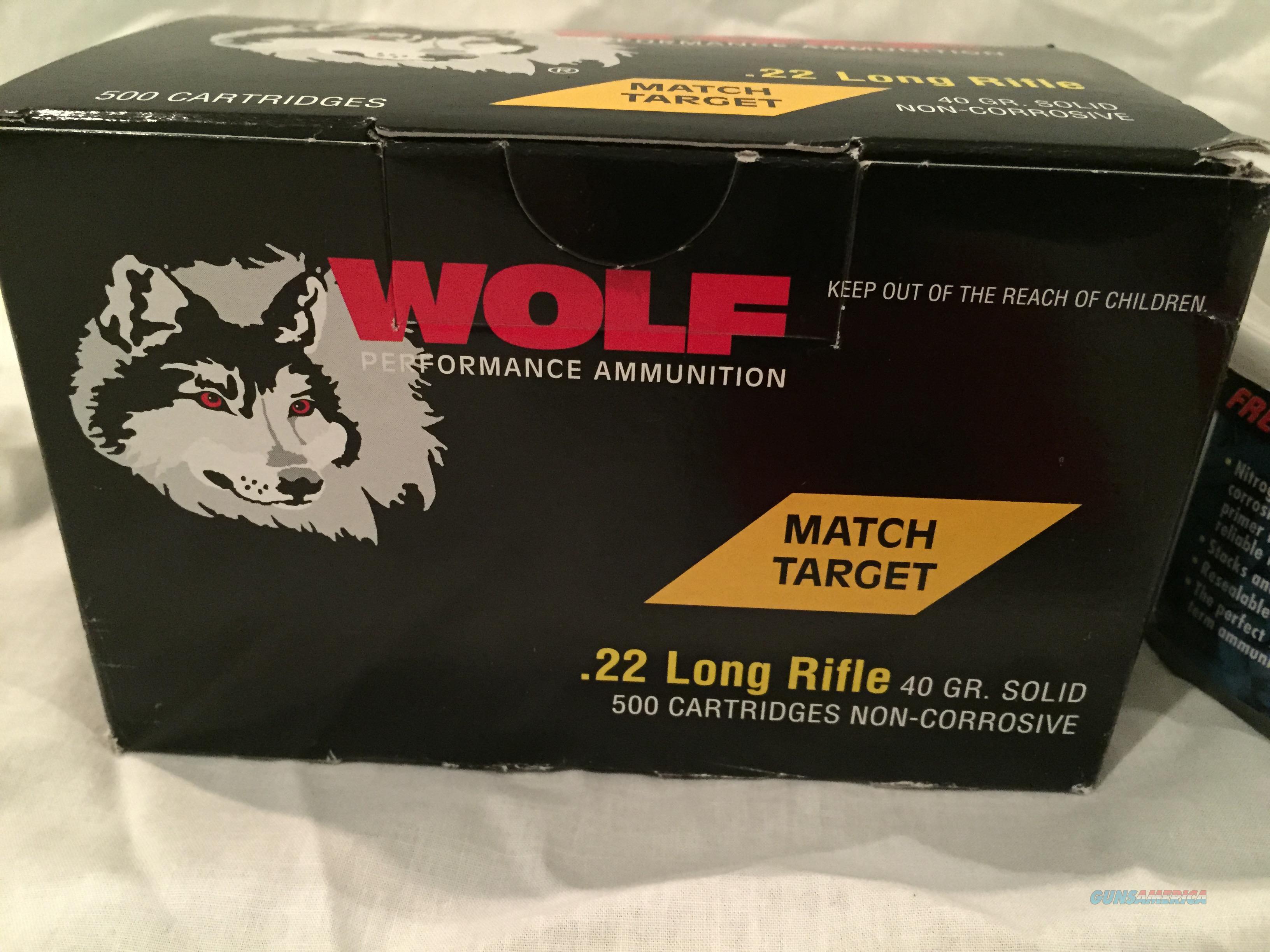 Wolf .22 Long Rifle / Match Target ... for sale at Gunsamerica.com ...