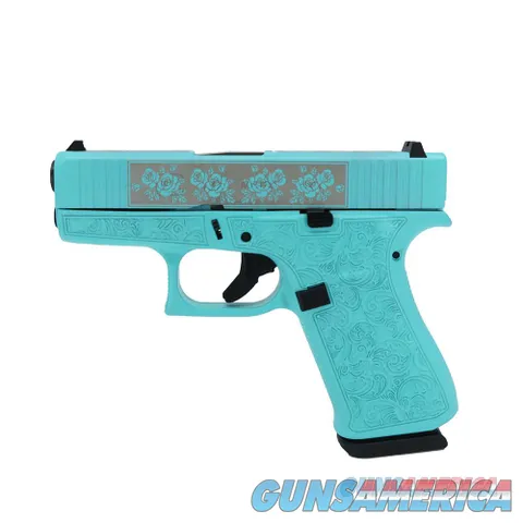 Glock 43X Blue Rose 9MM 6RD Semi-Auto Pistol On Sale!