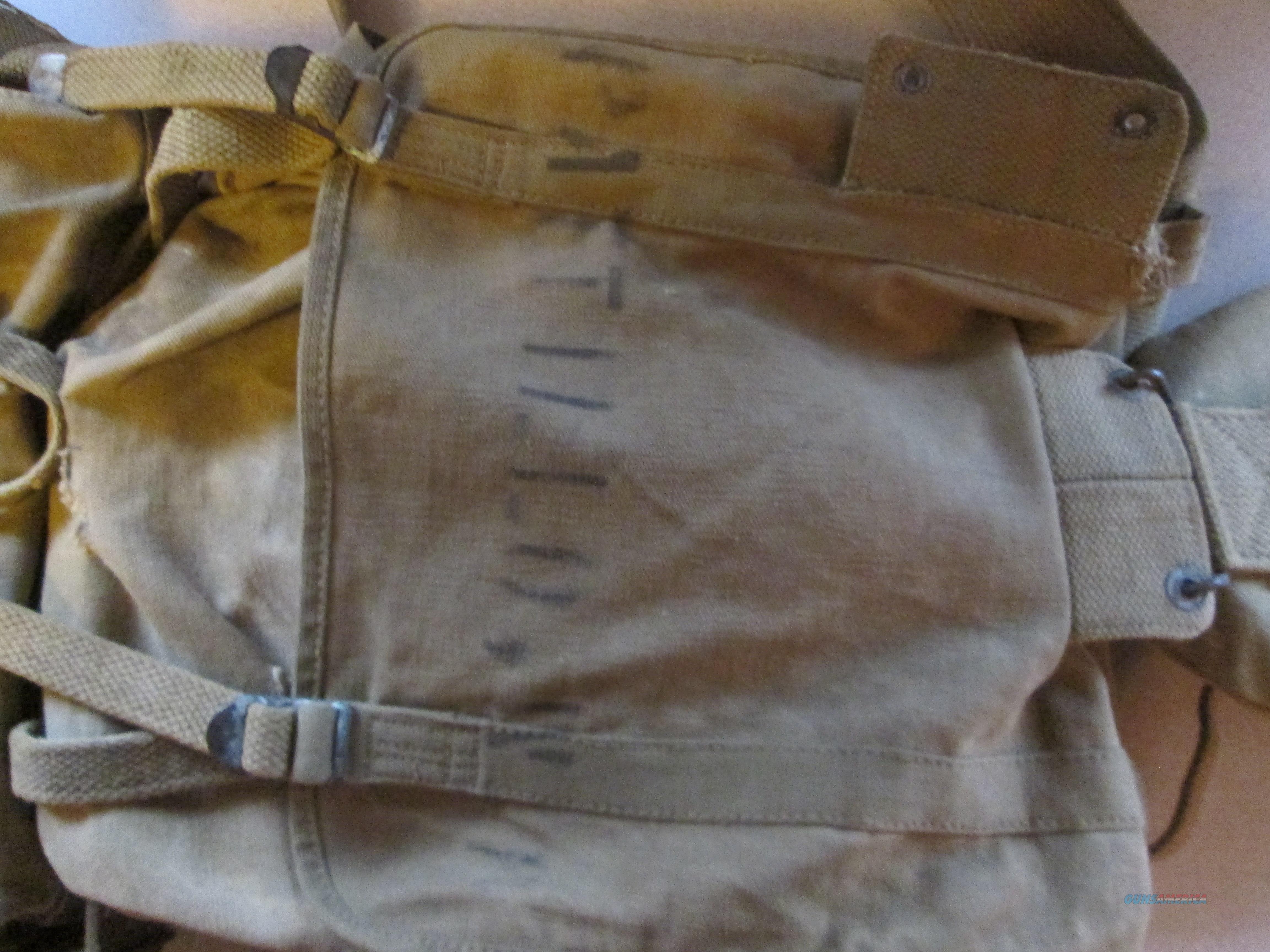 WWII USMC BACKPACK WITH SHOVEL for sale at 975143409