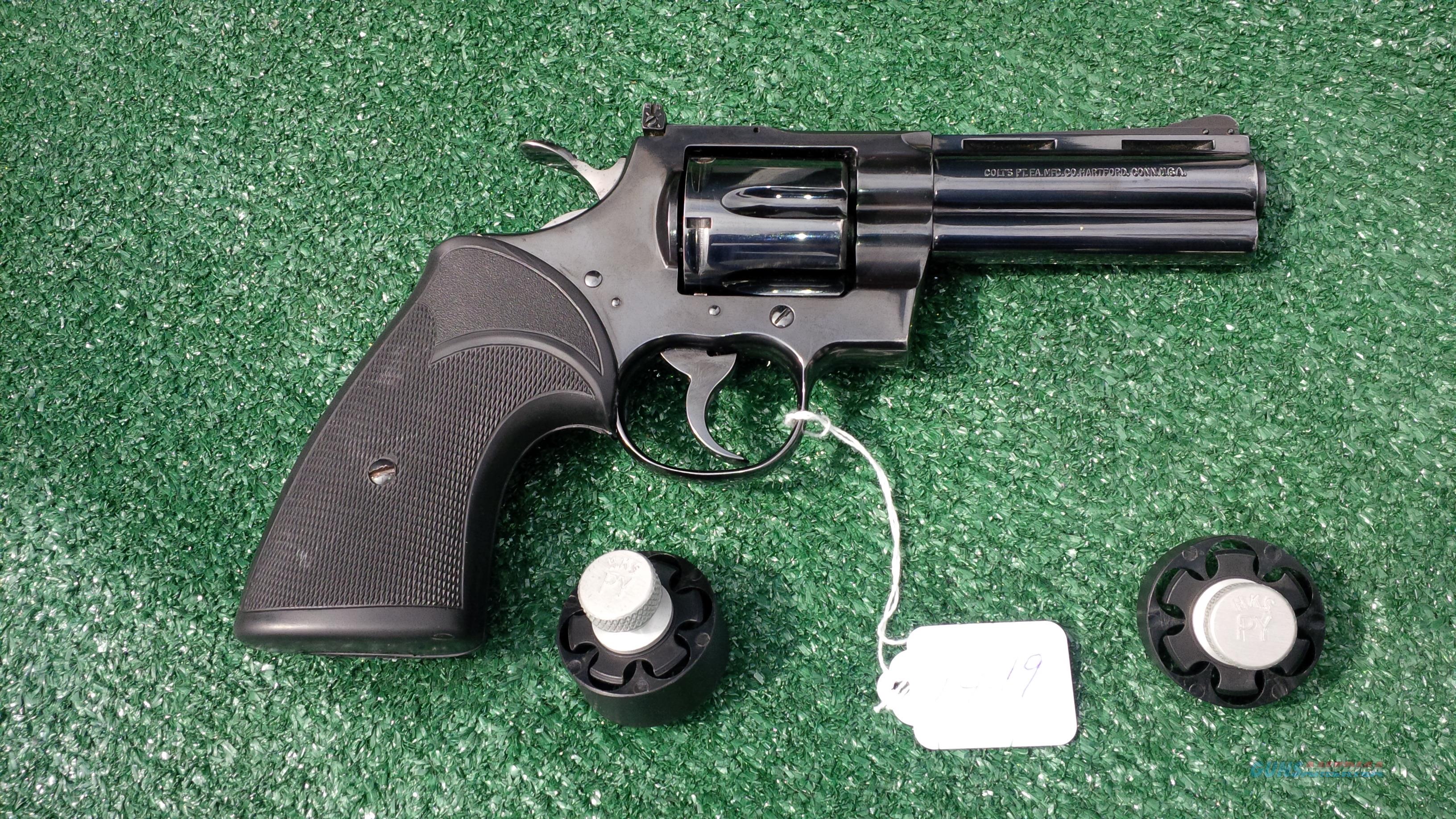 Colt Python 4 Inch Blue for sale at Gunsamerica.com: 957109000