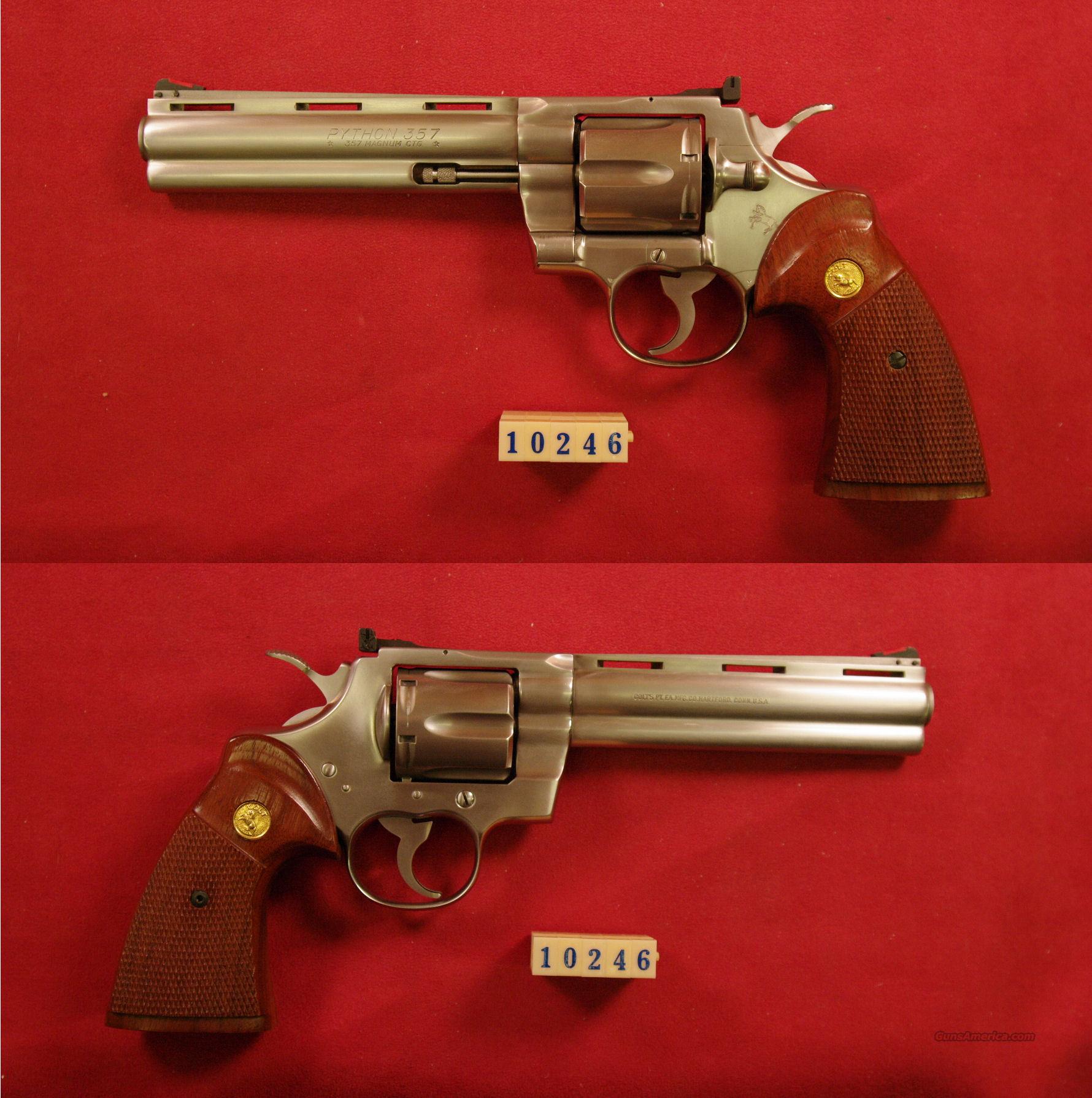 Colt Python Stainless Steel .357 Ma... for sale at Gunsamerica.com ...
