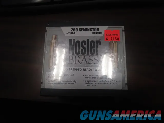 Nosler Brass, .260 Remington
