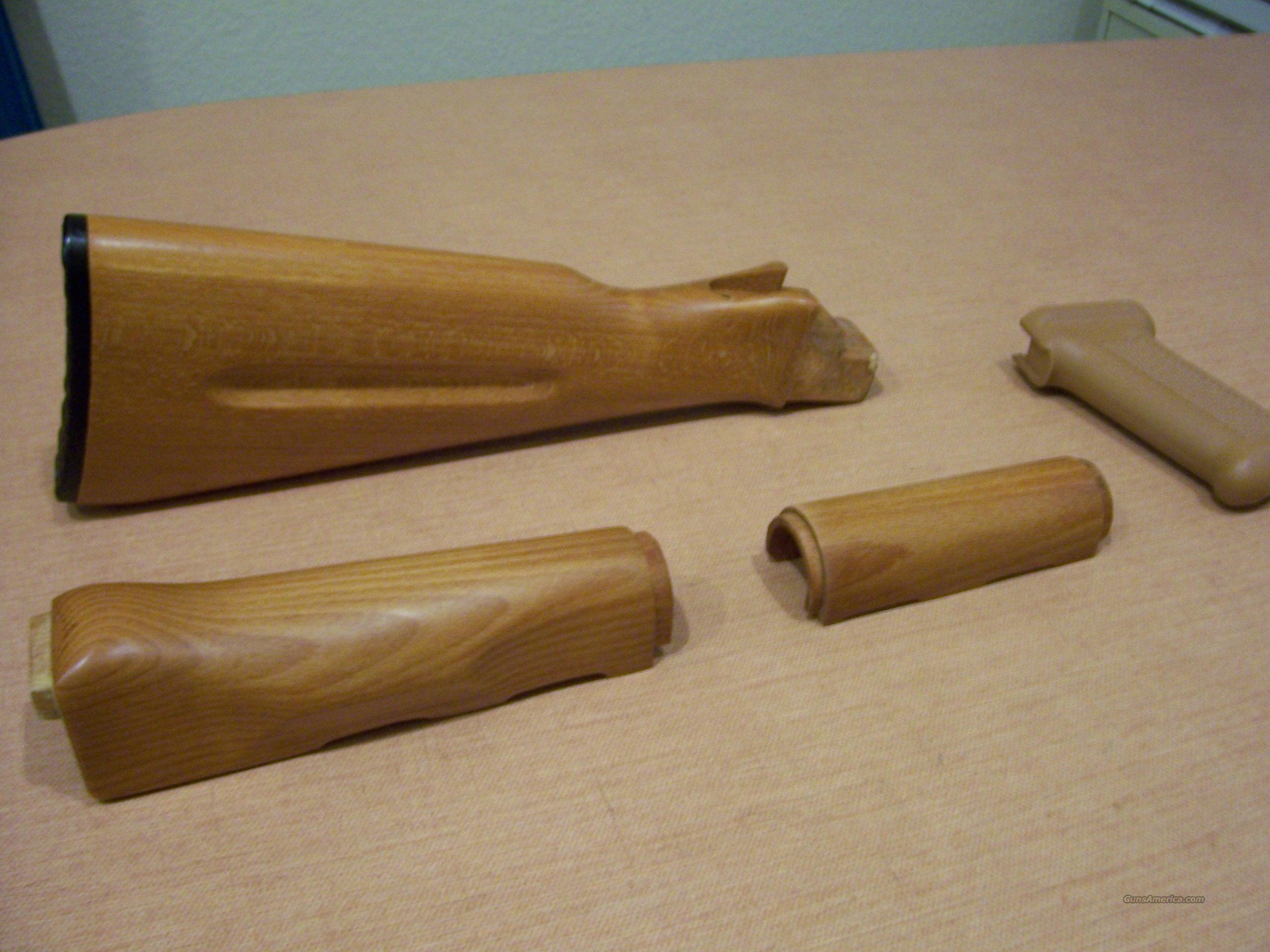AK47 wood stock set blonde wood for sale at 926903158