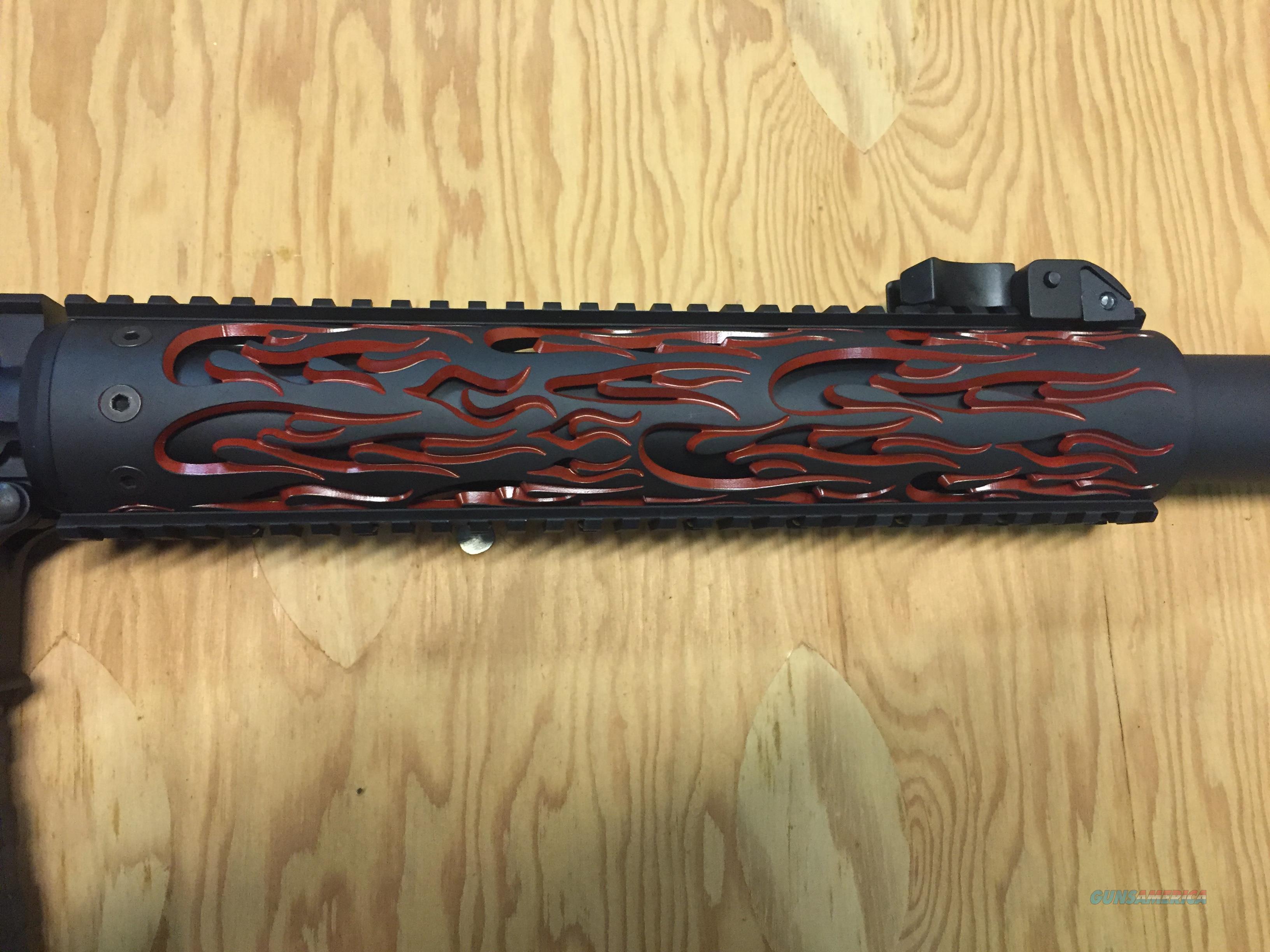 Custom AR15 Flame Red Custom Ha... for sale at