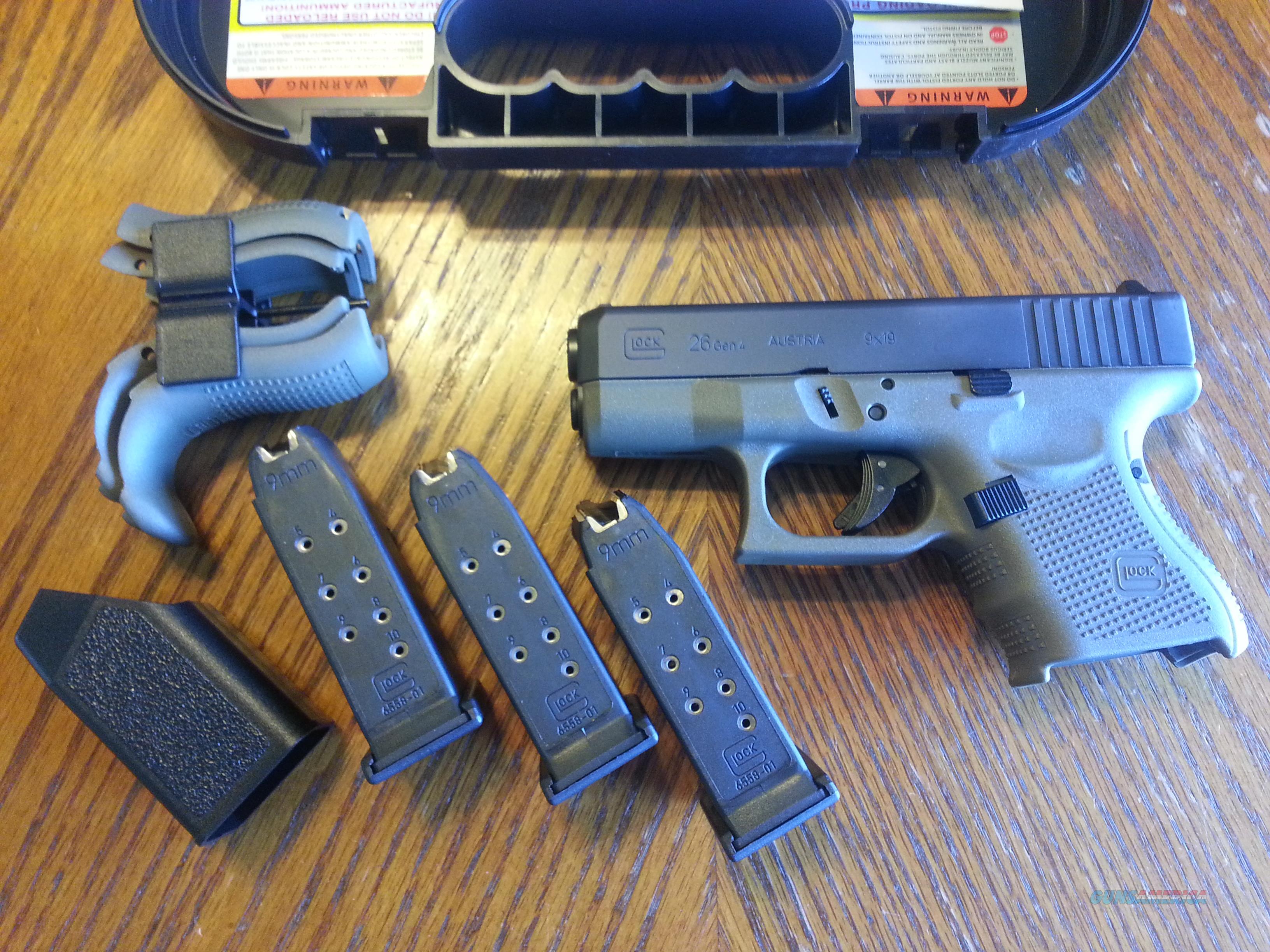 Glock 26 Gen 4, 9mm OD GREEN 3 Mags... for sale at 913273524