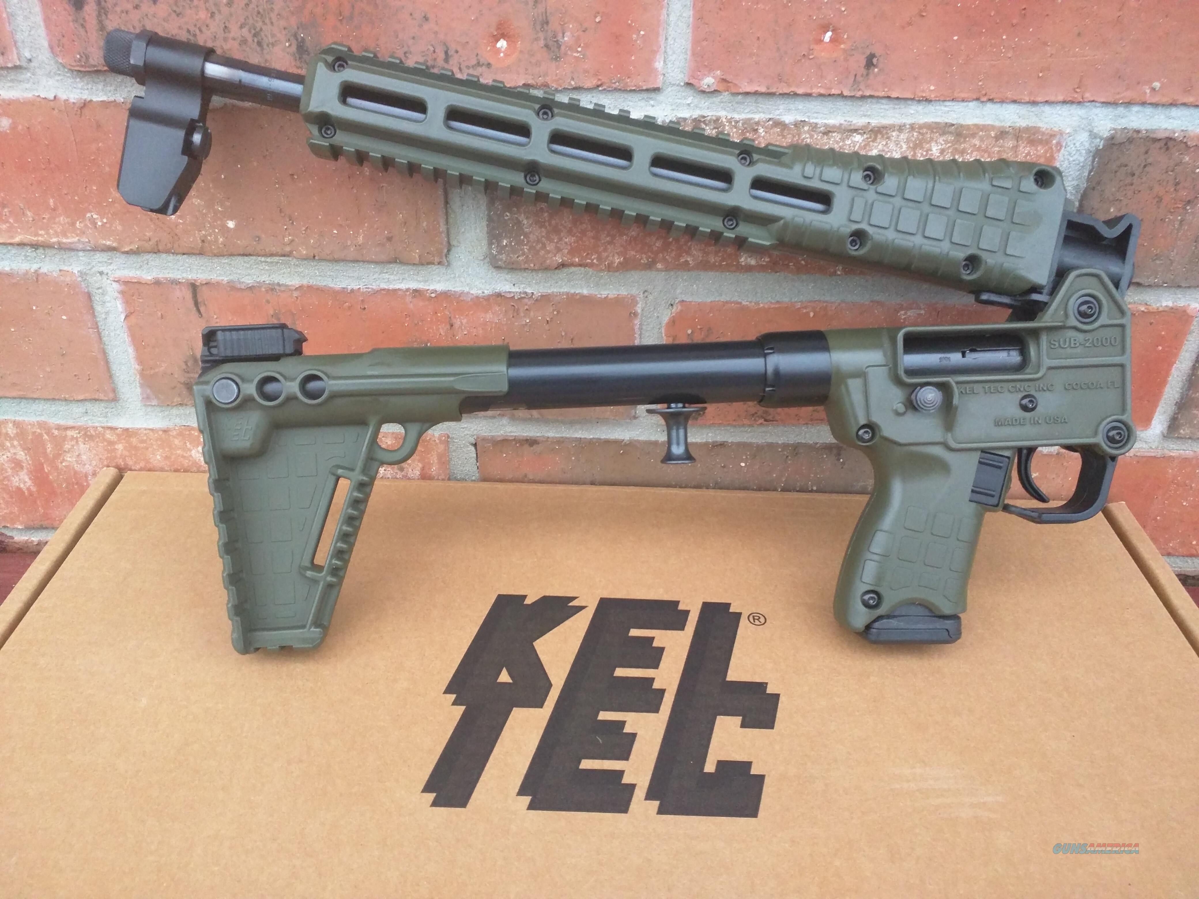 Keltec Kel Tec Sub 00 Sub 2k Gen2 Green 9mm 1 For Sale