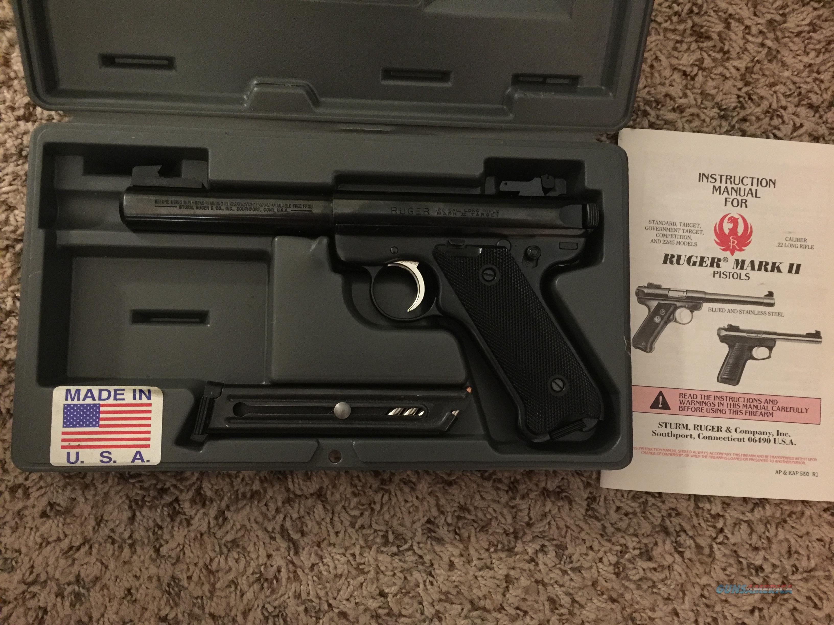 Ruger Mark II Long Rifle .22 Target Mint Guns > Pistols > Ruger ...