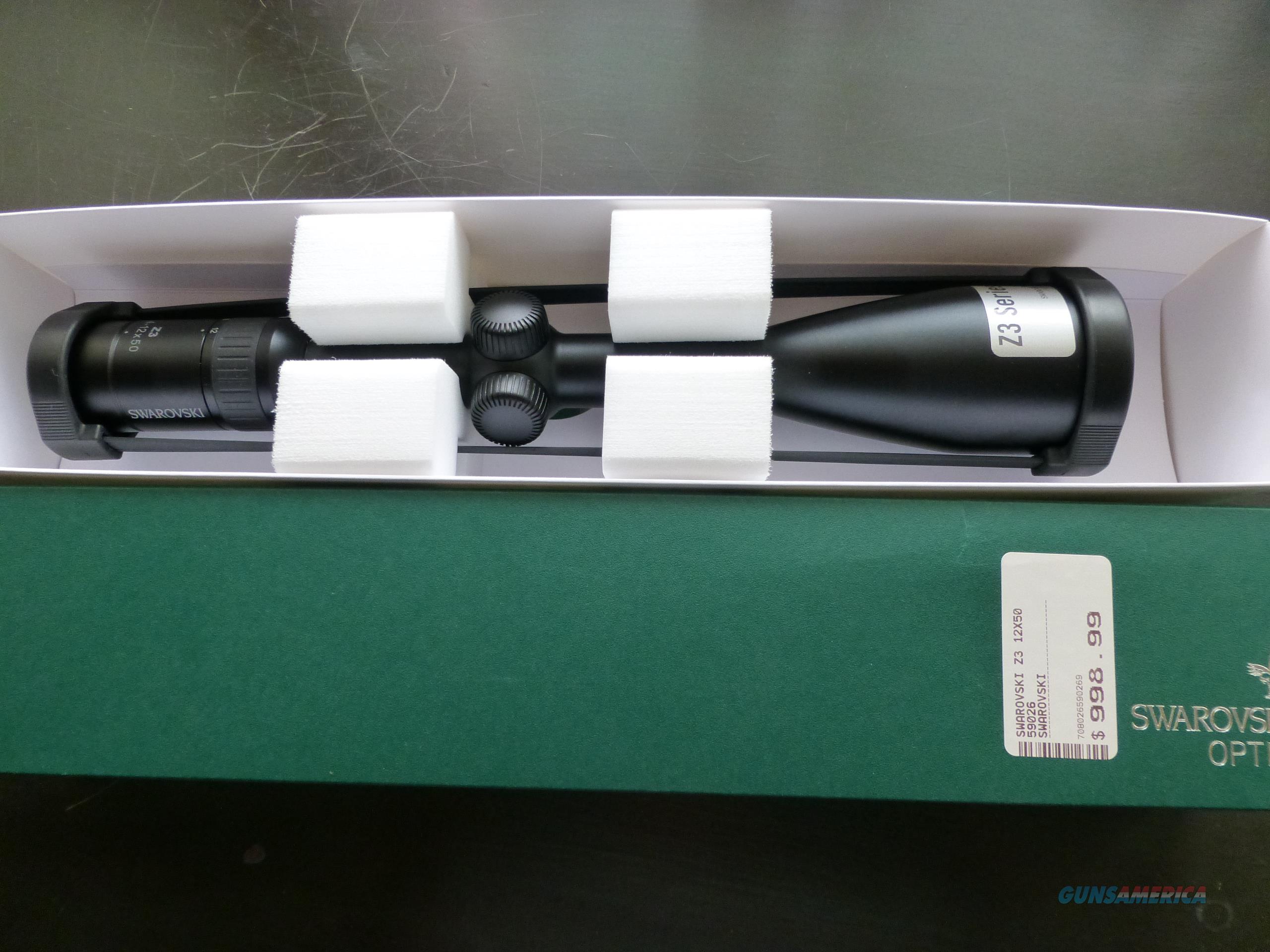 Swarovski Z3 412x50 BRH reticle 14.5oz only! for sale