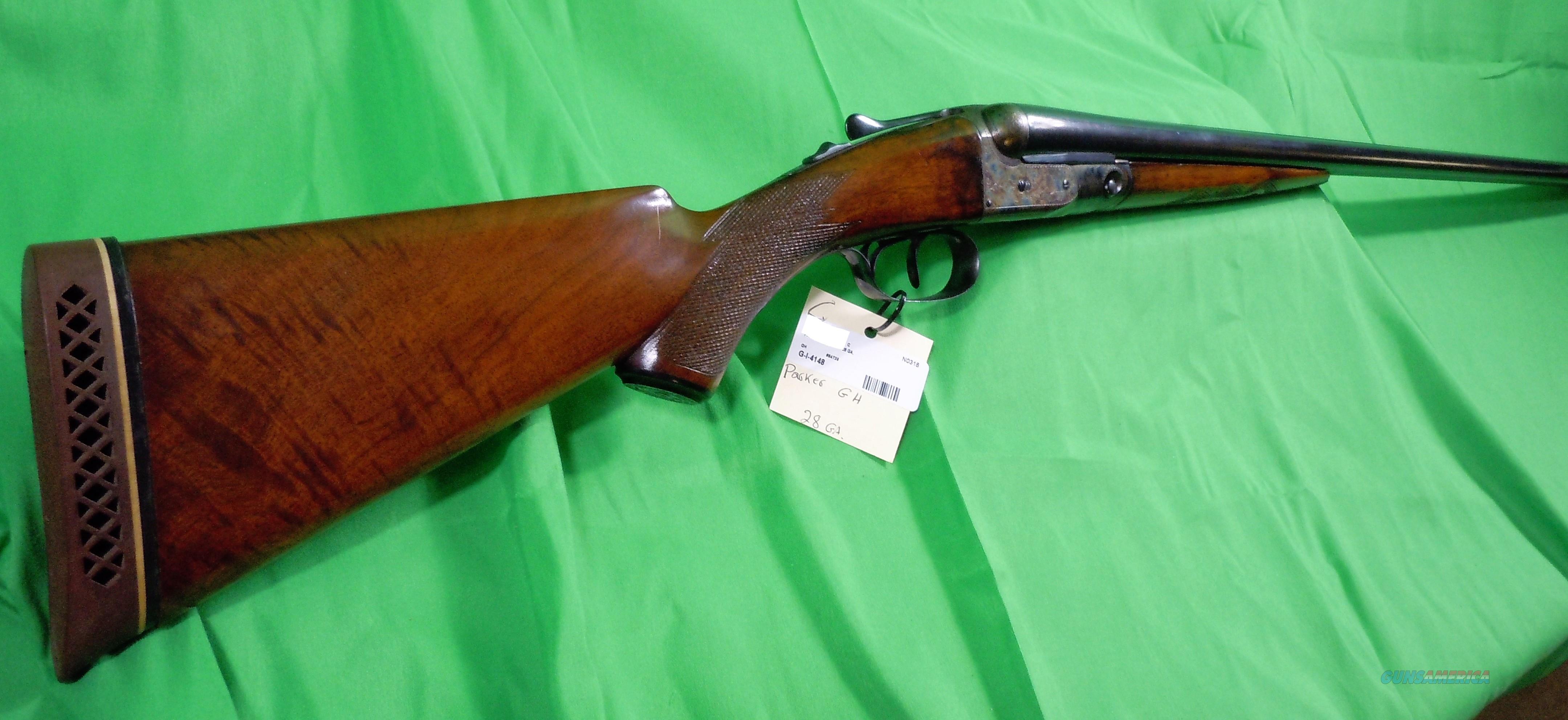 Parker GH 28 Gauge Antique Side by Side Shotgun... for sale