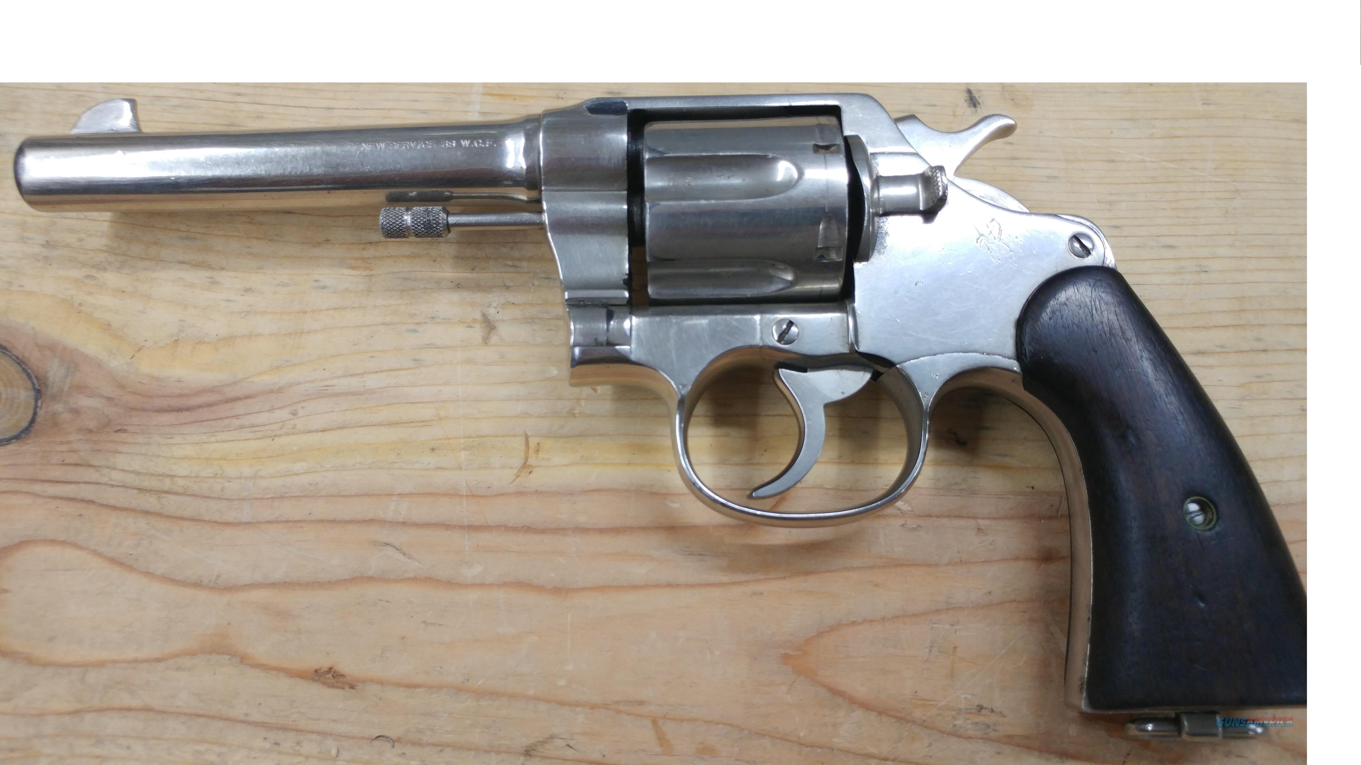 Colt New Service .38wcf .38-40 Revolver Nickel for sale