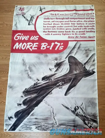 Give Us More B-17s Flag 3x5ft