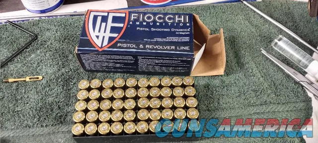 44 Magnum Brass 50pcs Fiocchi Once Fired
