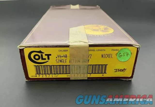 Colt SAA .44-40 Model 7-12" Barrel Original Box & Insert