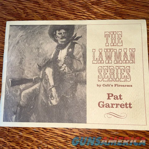 Pat Garrett Lawman Series by Colt Billy The Kid Booklet
