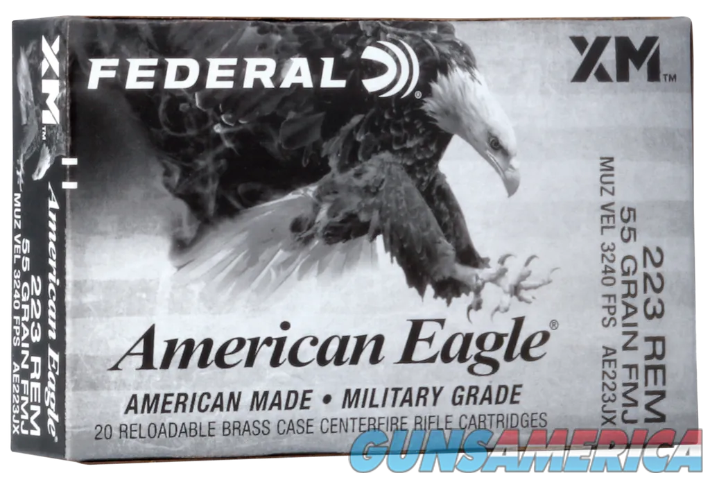 Federal American Eagle, Fed Ae223jx        223      55 Fmjbt       20-25