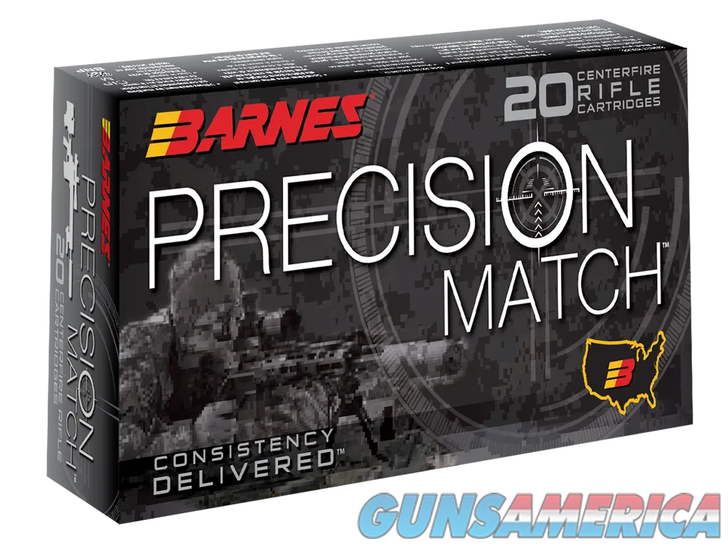 Barnes Bullets Precision Match, Brns 30818 Bb308wm1    308       175 Omtbt   20-10