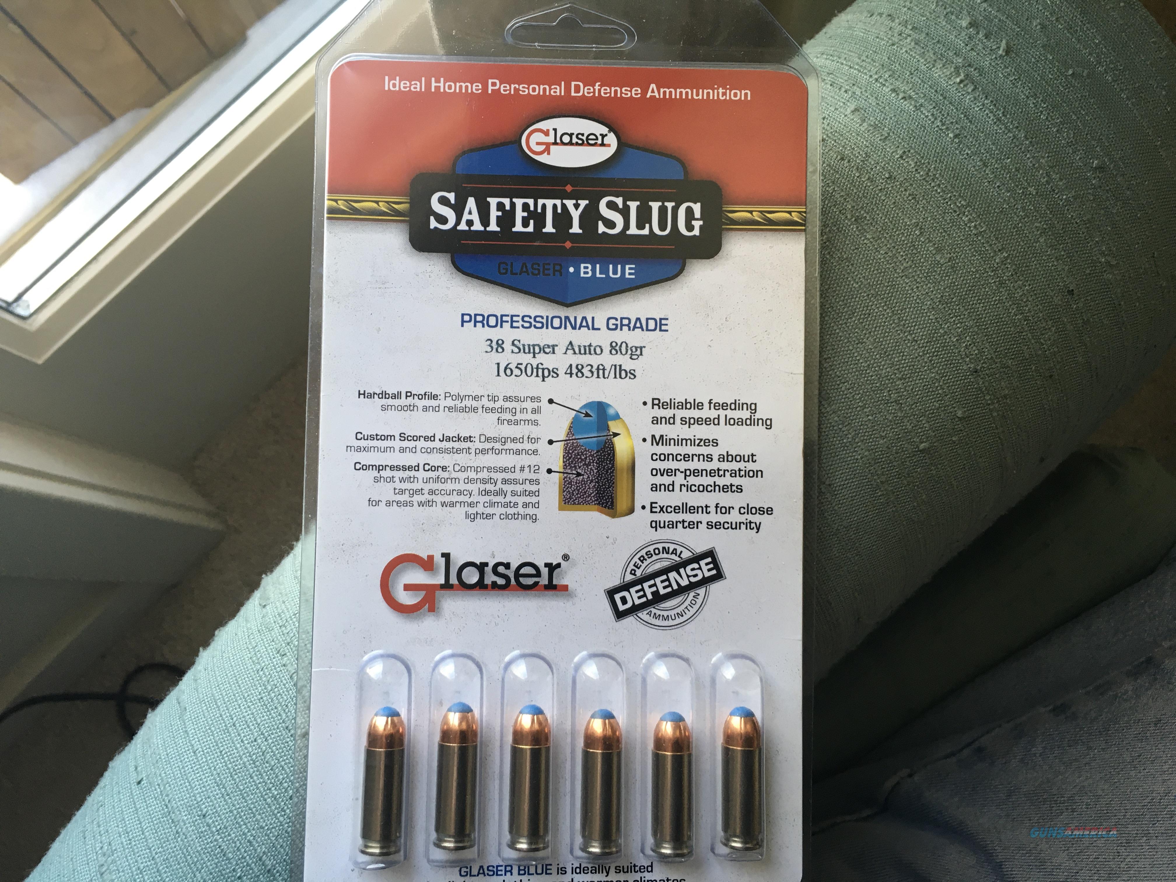 Glazer 38 Super slug rounds for sale at 903747984