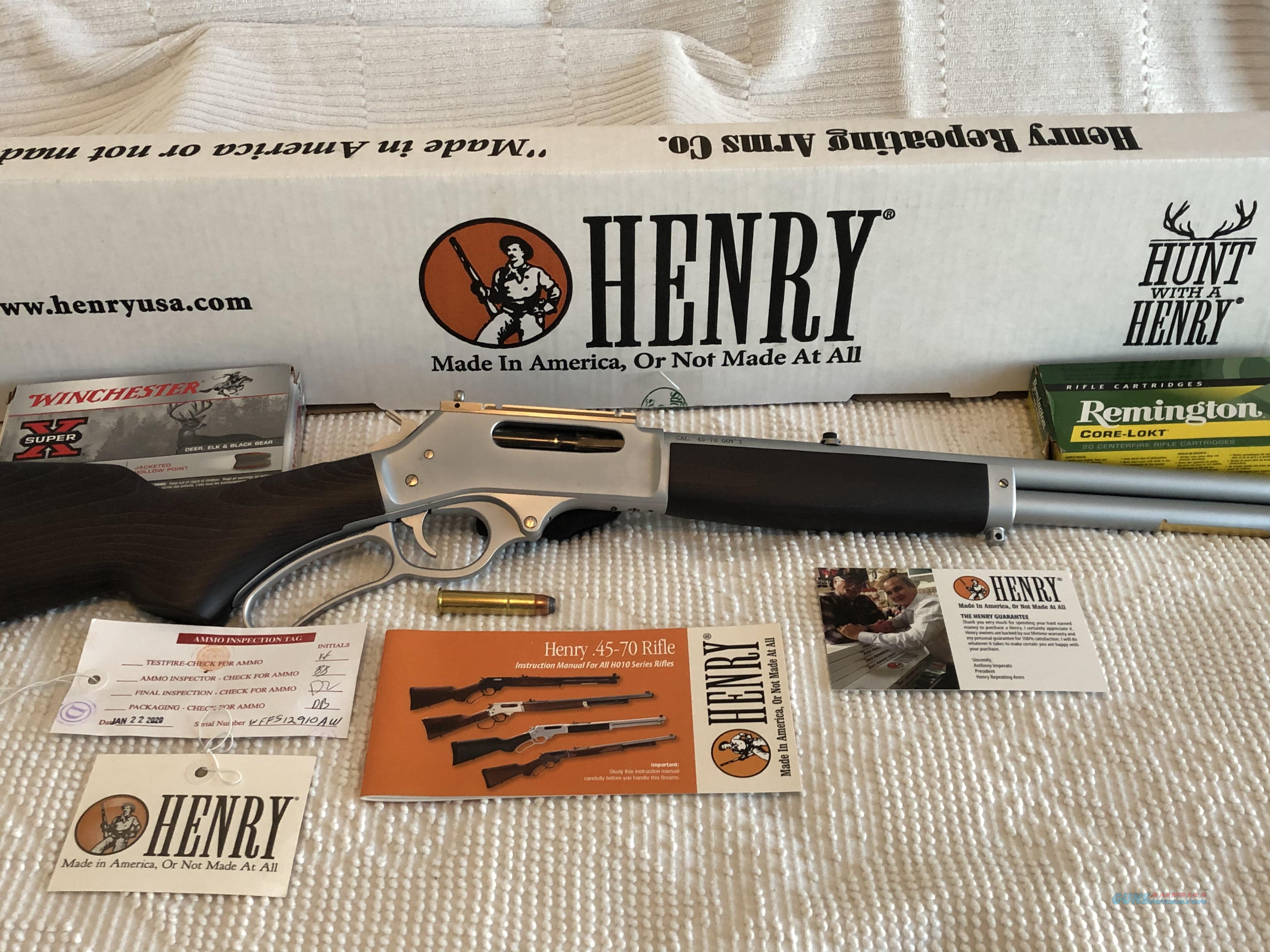 Henry Lever Action 4570 Govt H010A... for sale at