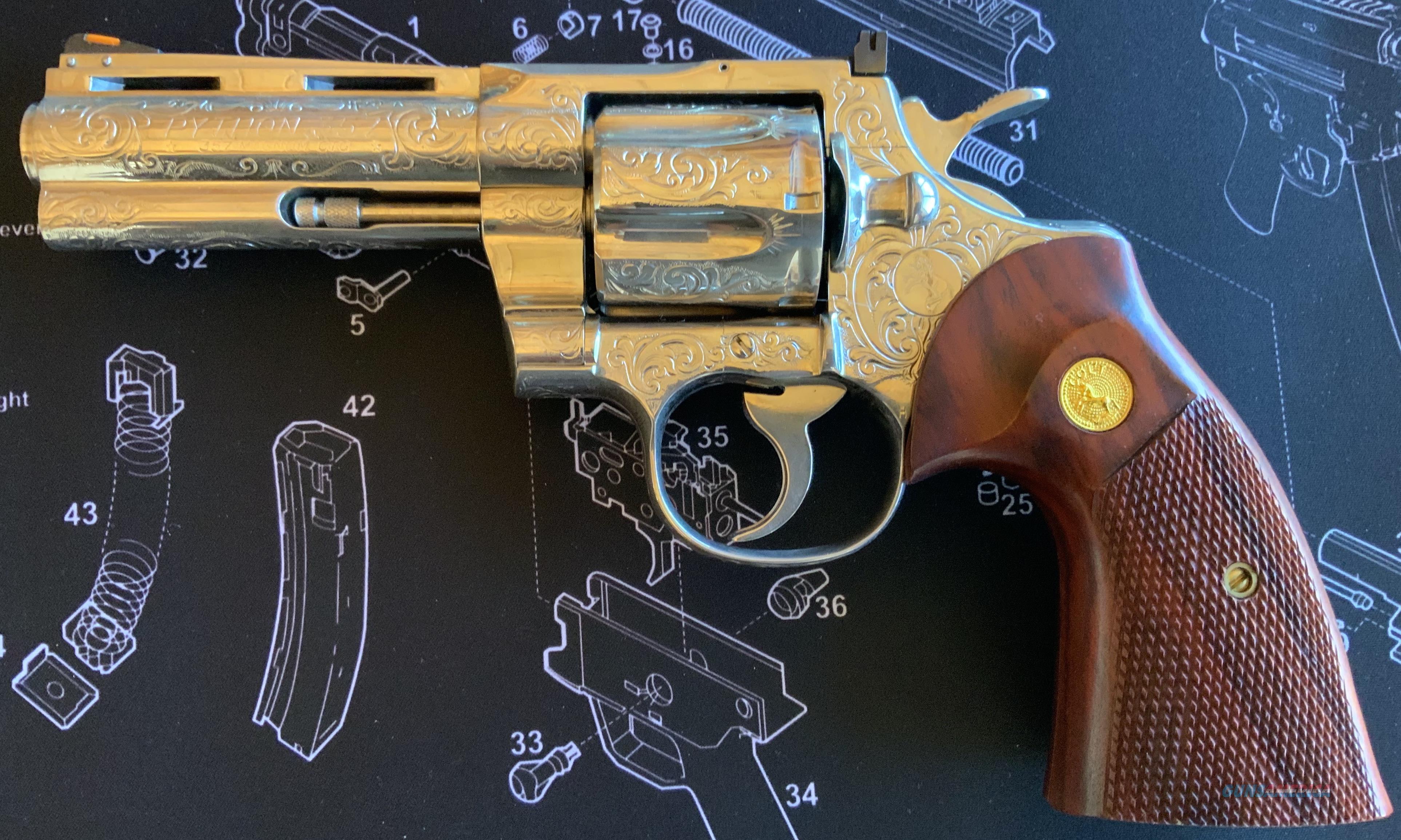 WTS Colt Python Engraved for sale at Gunsamerica.com: 957471581