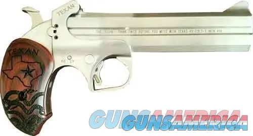 Stainless Bond Arms Texan: .45 LC/.410 GA, 6" Barrel, 2 Rounds