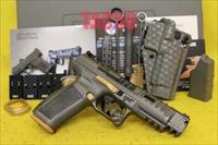 Canik SFx RIVAL 9MM 5" 18+1 GRAY AND GOLD MAGWELL OPTIC PLATES