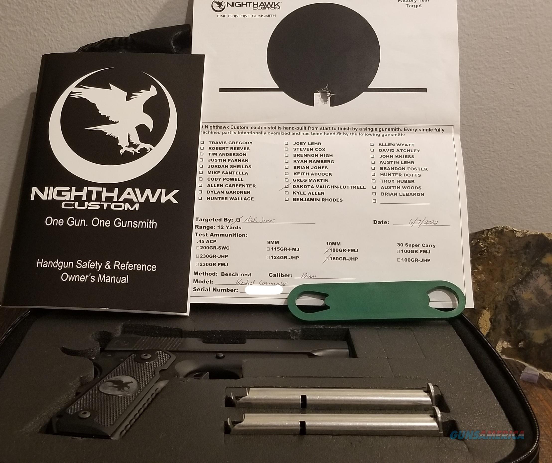 Nighthawk Custom Kestrel 10mm LW for sale at 941839014