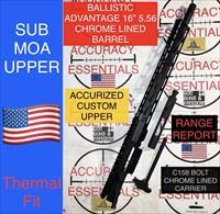 AR15 16” 5.56 Complete Accurized Thermal Fit Sub MOA Upper Ballistic Advantage Chrome Lined