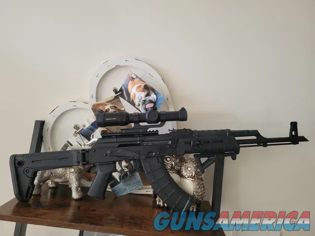 Palmetto state armory AK 47GF5 folding stock, primary arms scope