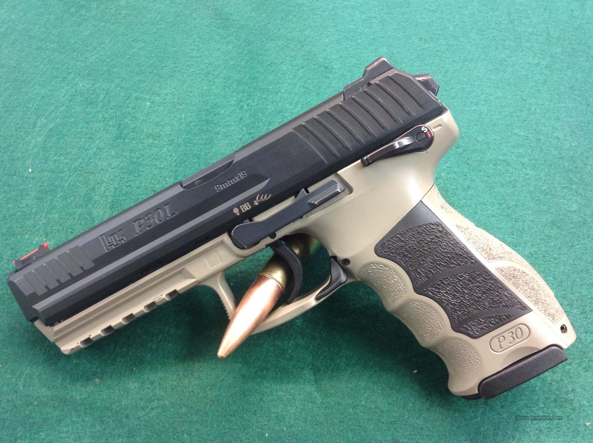 H&K P30L FDE w/front fiber optic for sale at 925784400
