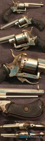 Continental folding trigger pinfire revolver