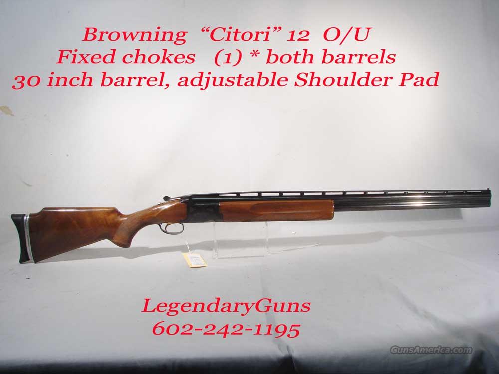 Browning "Citori" O/U 12G Fixed ch... for sale at