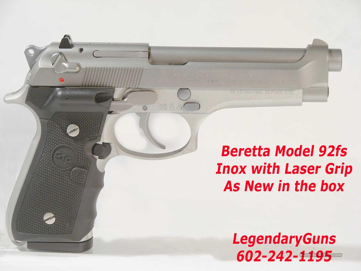 Beretta 92FS 9mm INOX Laser Grip for sale at 969913054