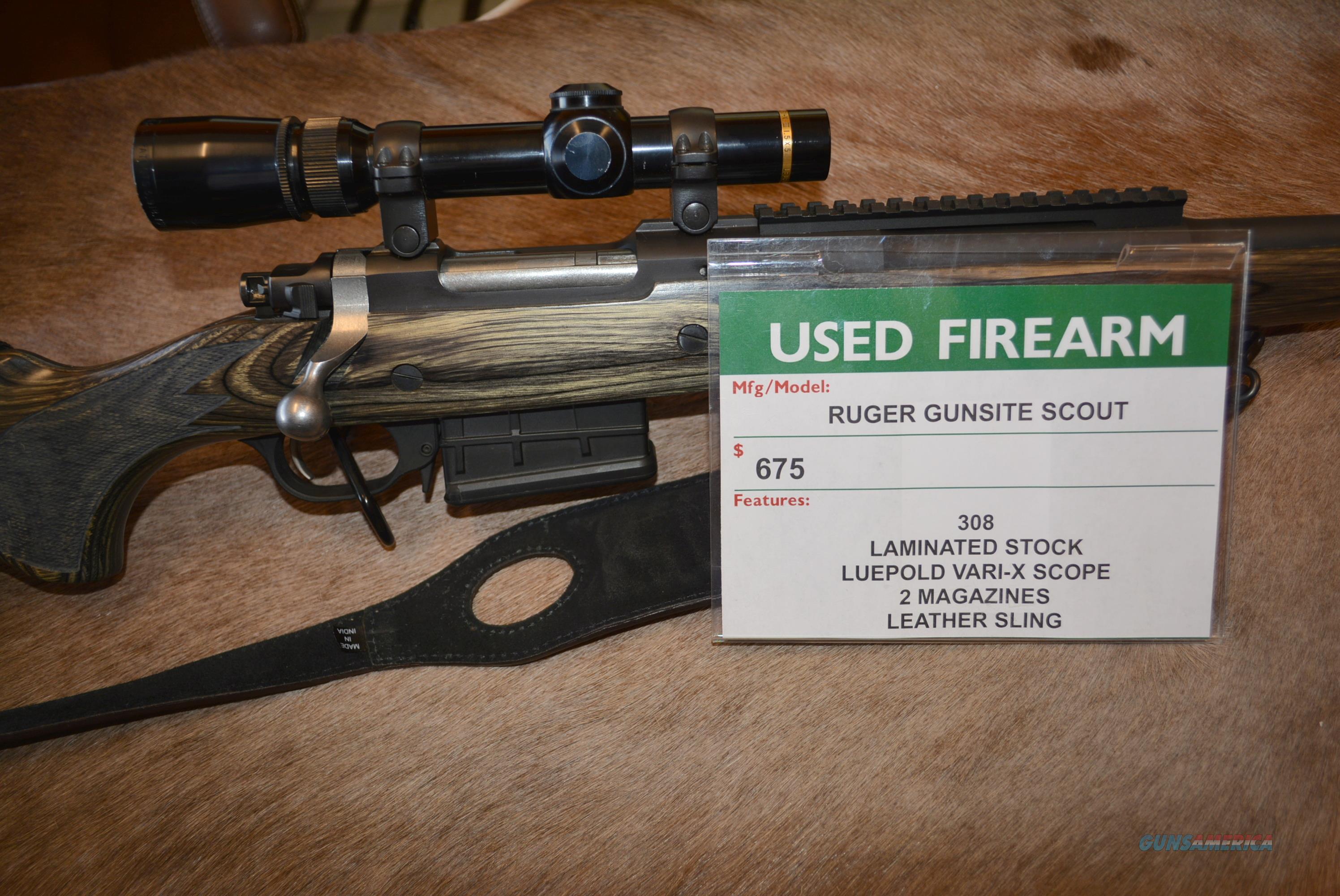 Ruger Gunsite Scout 308 W/Leupold V... for sale at