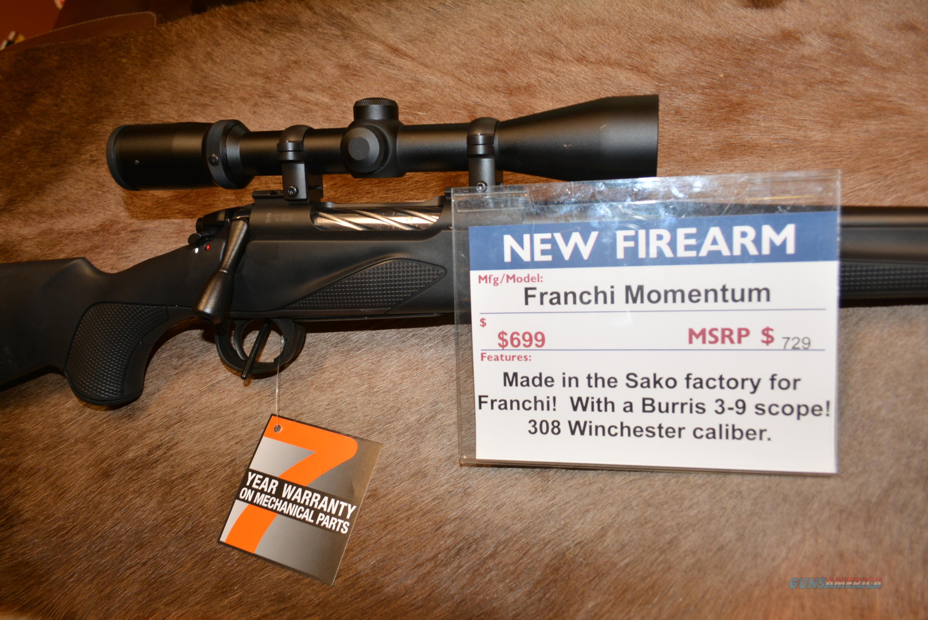 Franchi Momentum 308 W/Burris Scope... for sale at