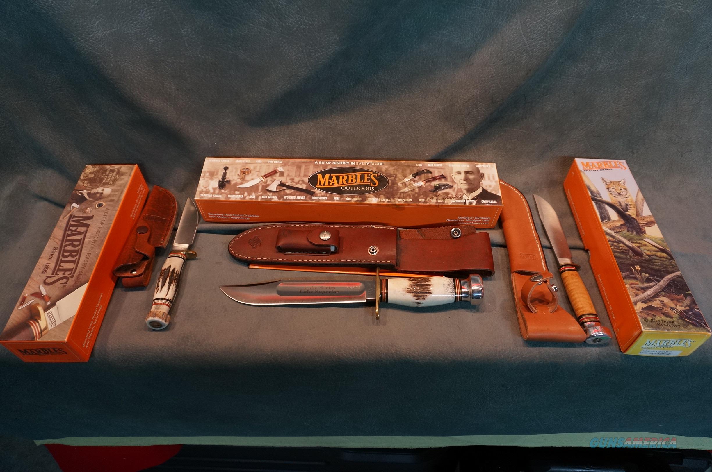 Marbles Knives New in the box,Old S... for sale at