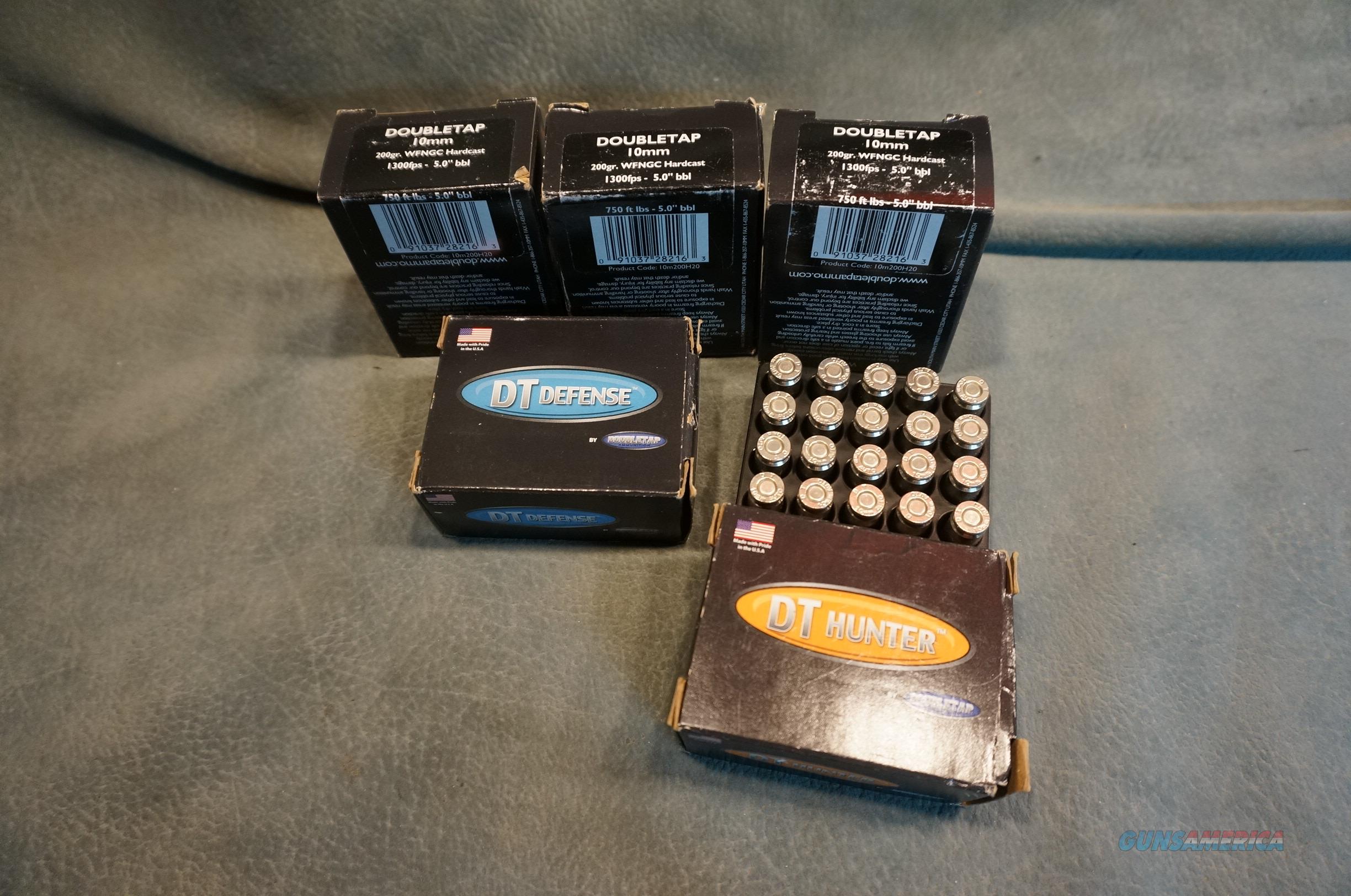 Double Tap 10mm 200gr ammo 5 boxes for sale at
