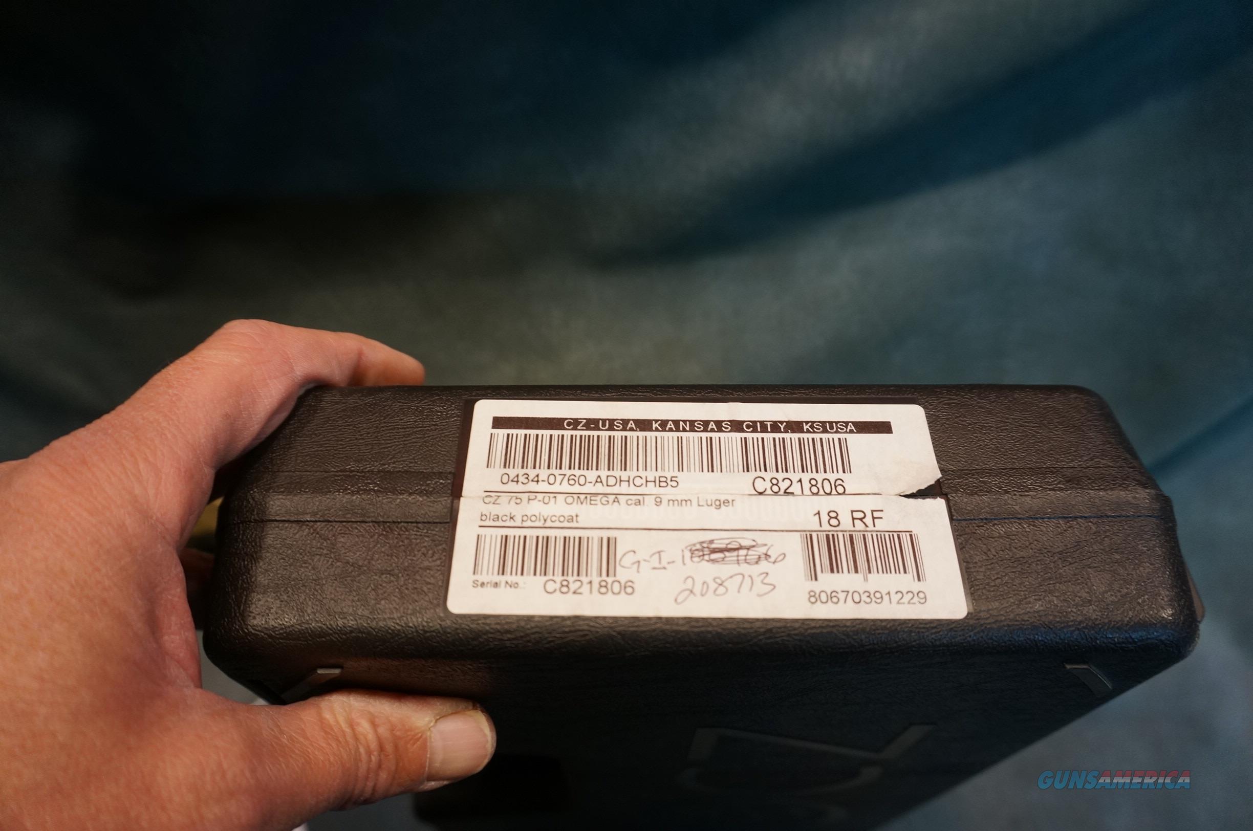 CZ 75 P01 9mm Omega Cajun Gun Works for sale