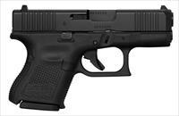 Glock Model 26 Gen 5 Sub-Compact 9mm 3.43" 10+1 Black nDLC W/Front Serrations Rough Texture Grip NEW (UA265S201)