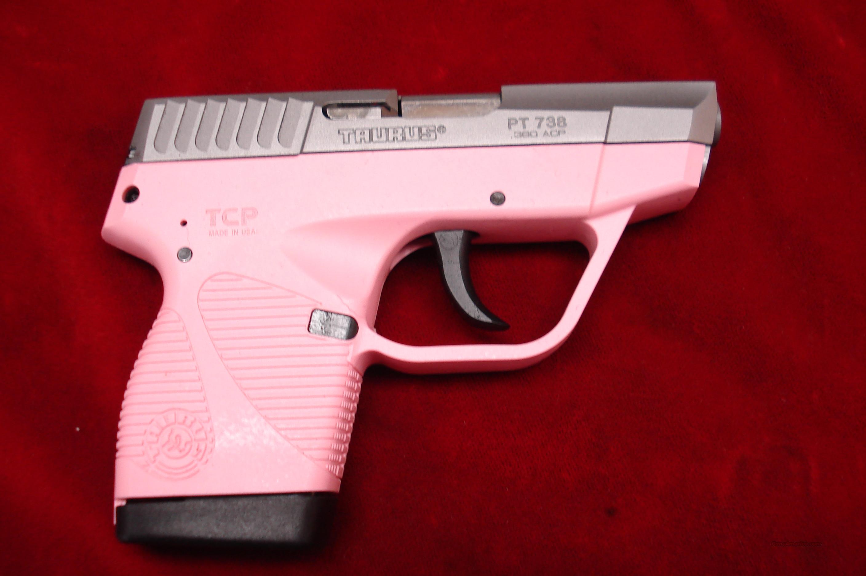 TAURUS PT738 TCP PINK/STAINLESS 380 CAL. NEW for sale