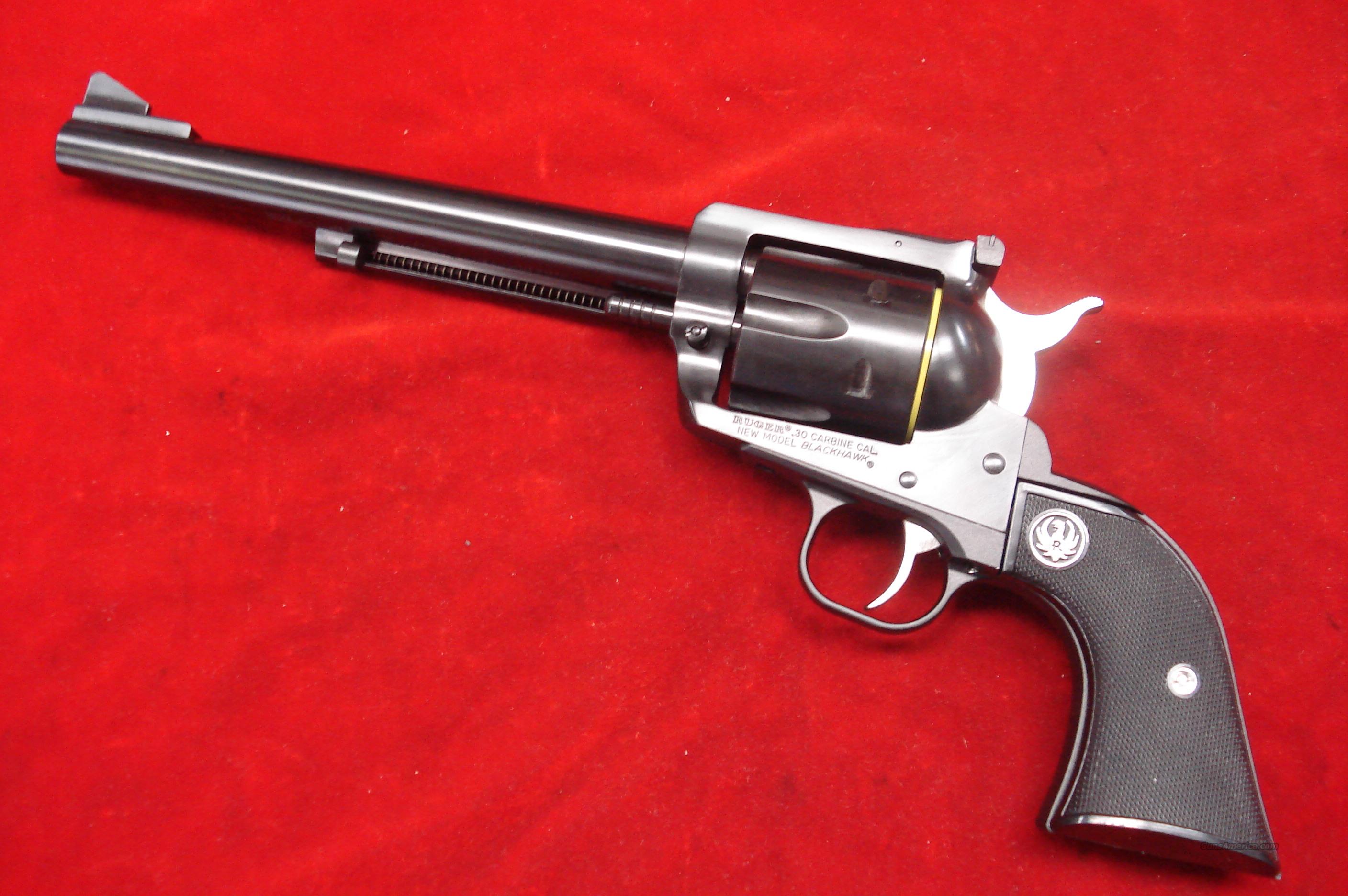 RUGER NEW MODEL BLACKHAWK .30 CARBINE 7.5" BLUE... for sale