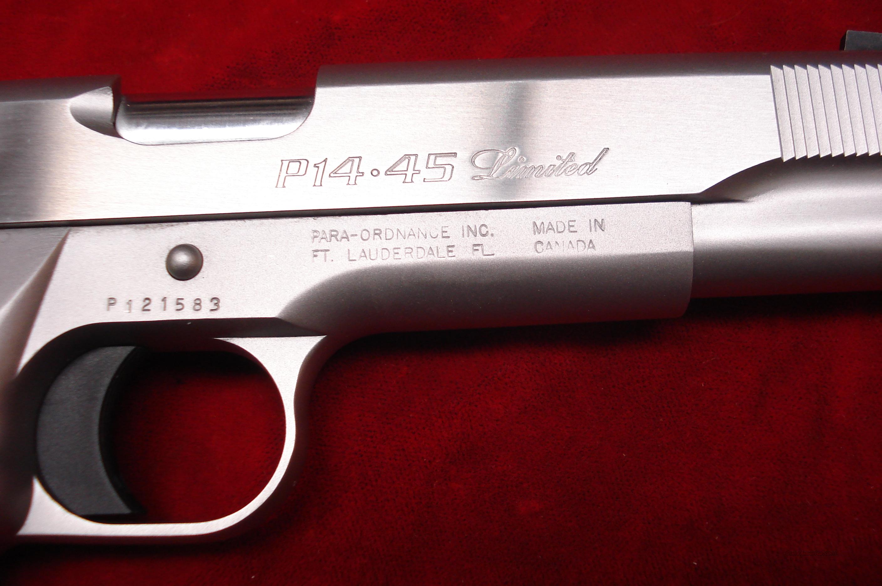 Para ordnance p14 45 limited for sale - snobites