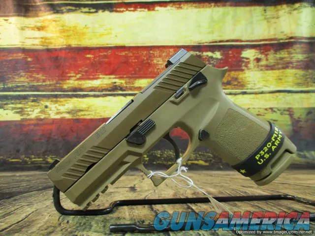 Sig Sauer P320 Carry 3.9" Barrel M18 9mm Coyote Stainless 17+1, 21+1 (320CA9M18MS)