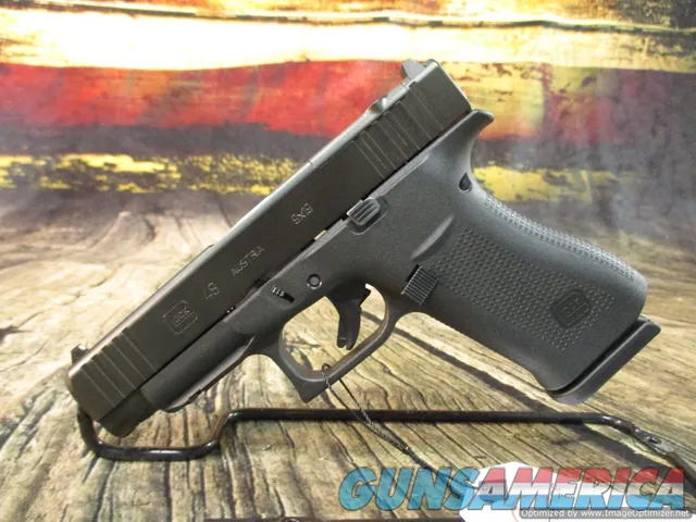 Glock Model 48 MOS Compact 9mm 4.17" 10+1 Black wFront Serrations