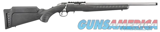 Ruger American Rimfire Standard 22 Mag Black 18" Satin Stainless 9+1 New (08352)