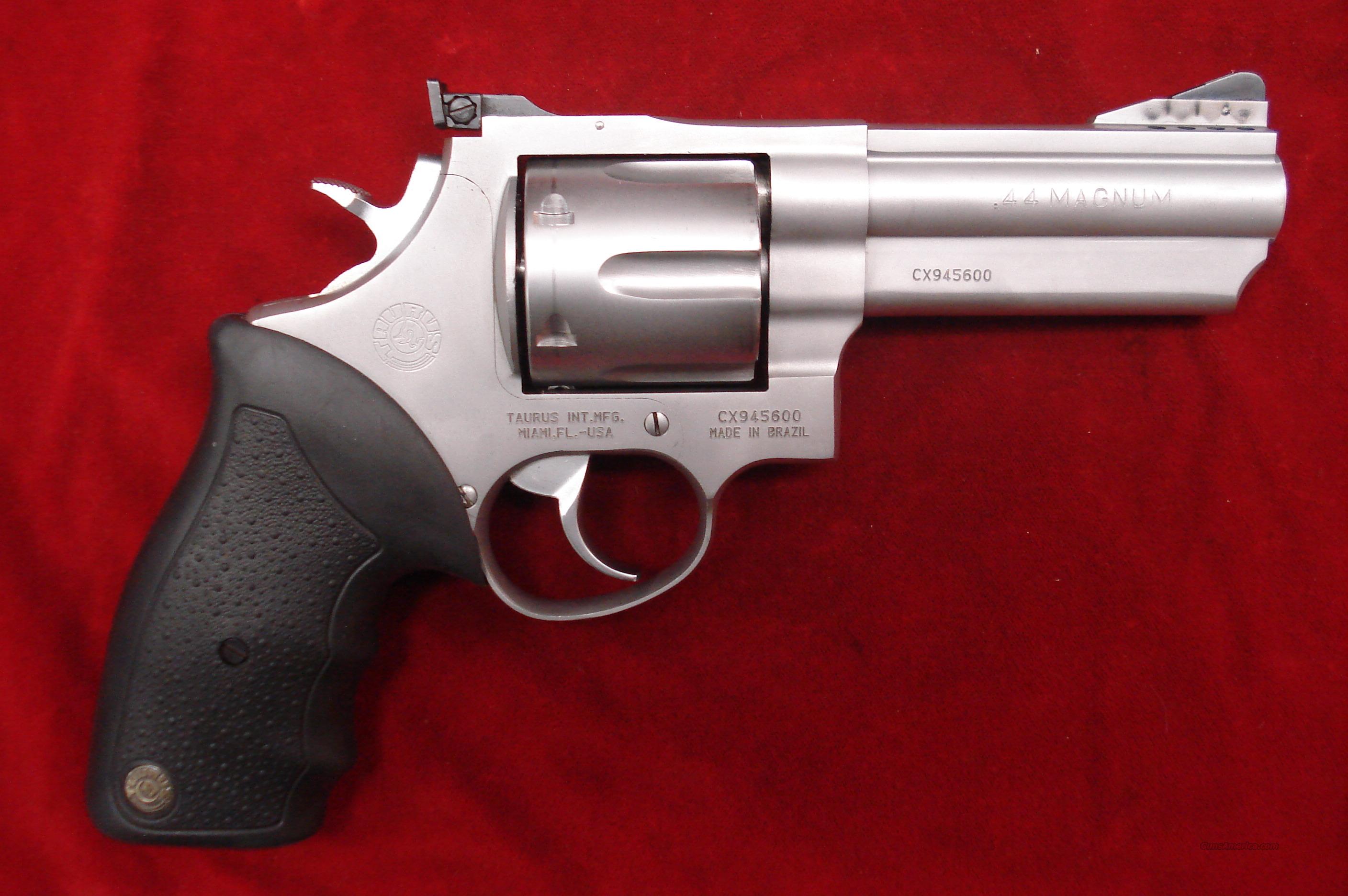 TAURUS 44 MAG PORTED STAINLESS REVOLVER USED for sale