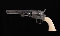 Colt Model 1849 .31 - INSCRIBED AND PRESENTED TO LT. WILLIAM DICKINSON, CIVIL WAR, GUSTAV YOUNG ENGRAVED, vintage firearms inc
