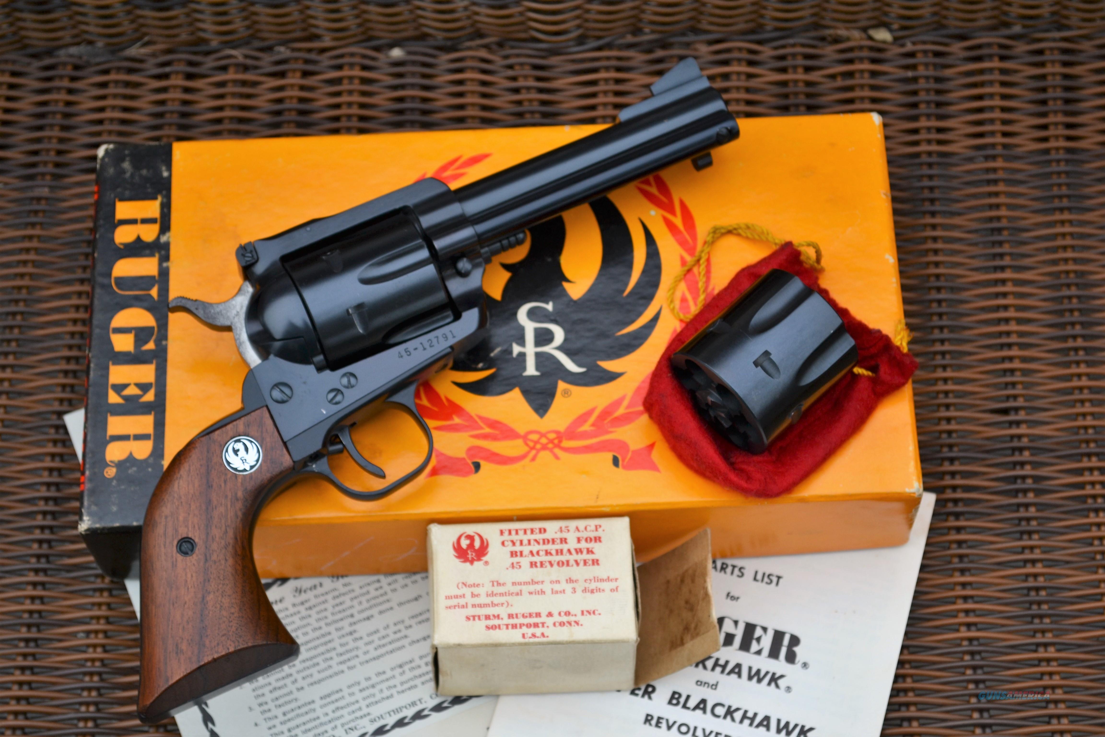 Ruger Blackhawk 45 45 ACP 3 Screw O... for sale at Gunsamerica.com ...