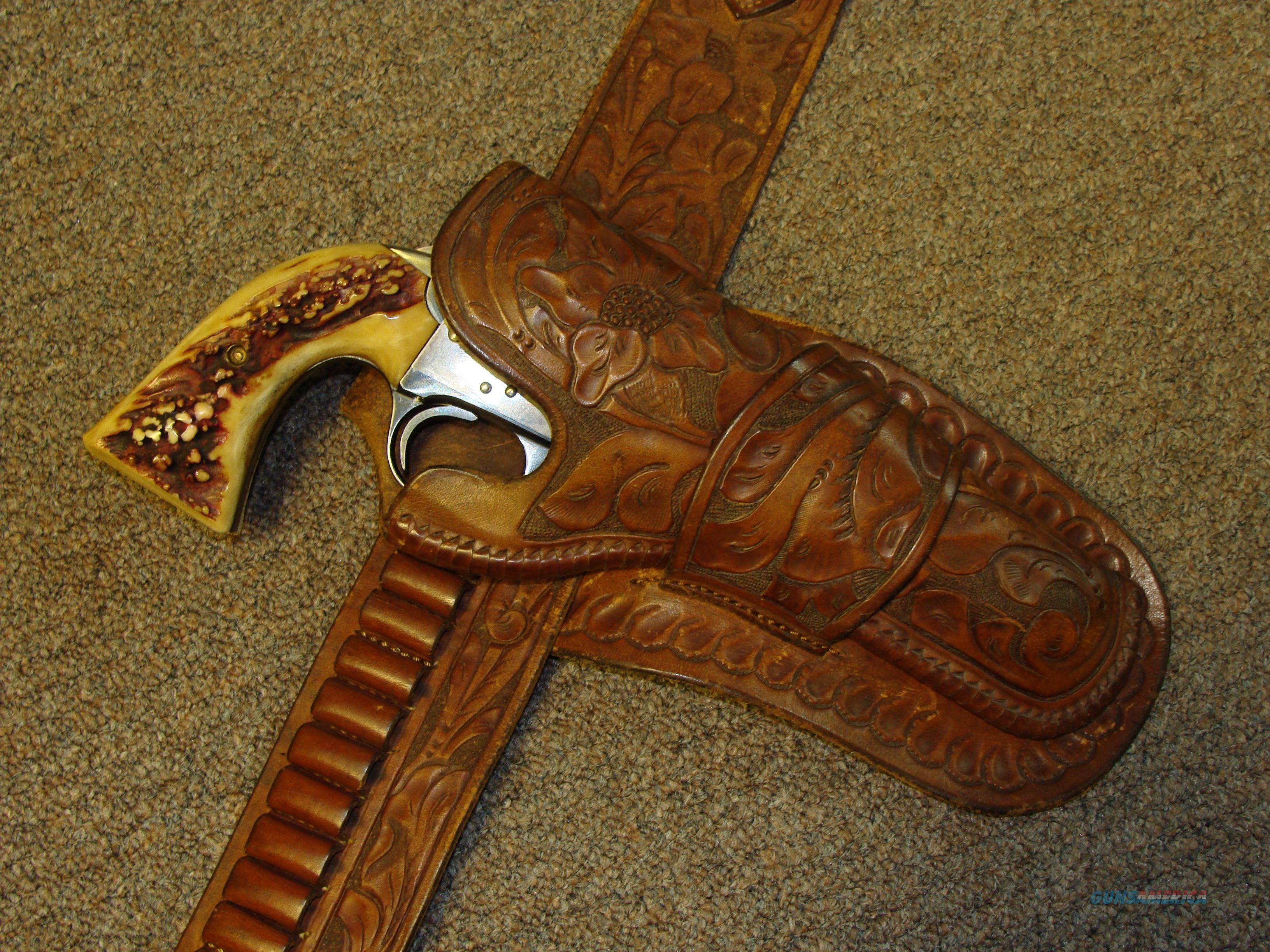 Lawrence carved holster and belt for sale at Gunsamerica.com: 948575424