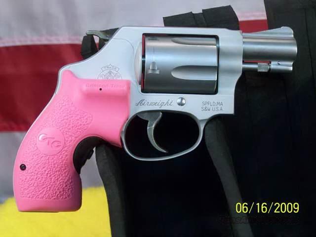 S W 637 38 Spl Airweight W Pink Ct Laser Grips For Sale